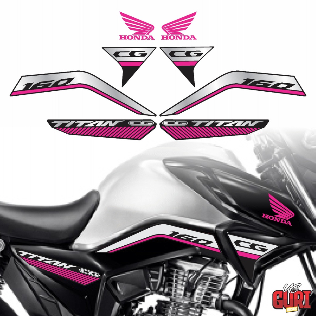 Kit Adesivos Personalizados Titan 160 2022 2023 *DIVERSAS CORES*
