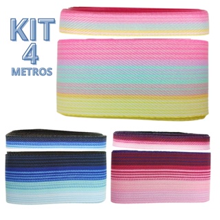 Kit Fita Degradê SINIMBU REF 1874 - Combo 4 metros (2 Metros de Cada Tamanho)