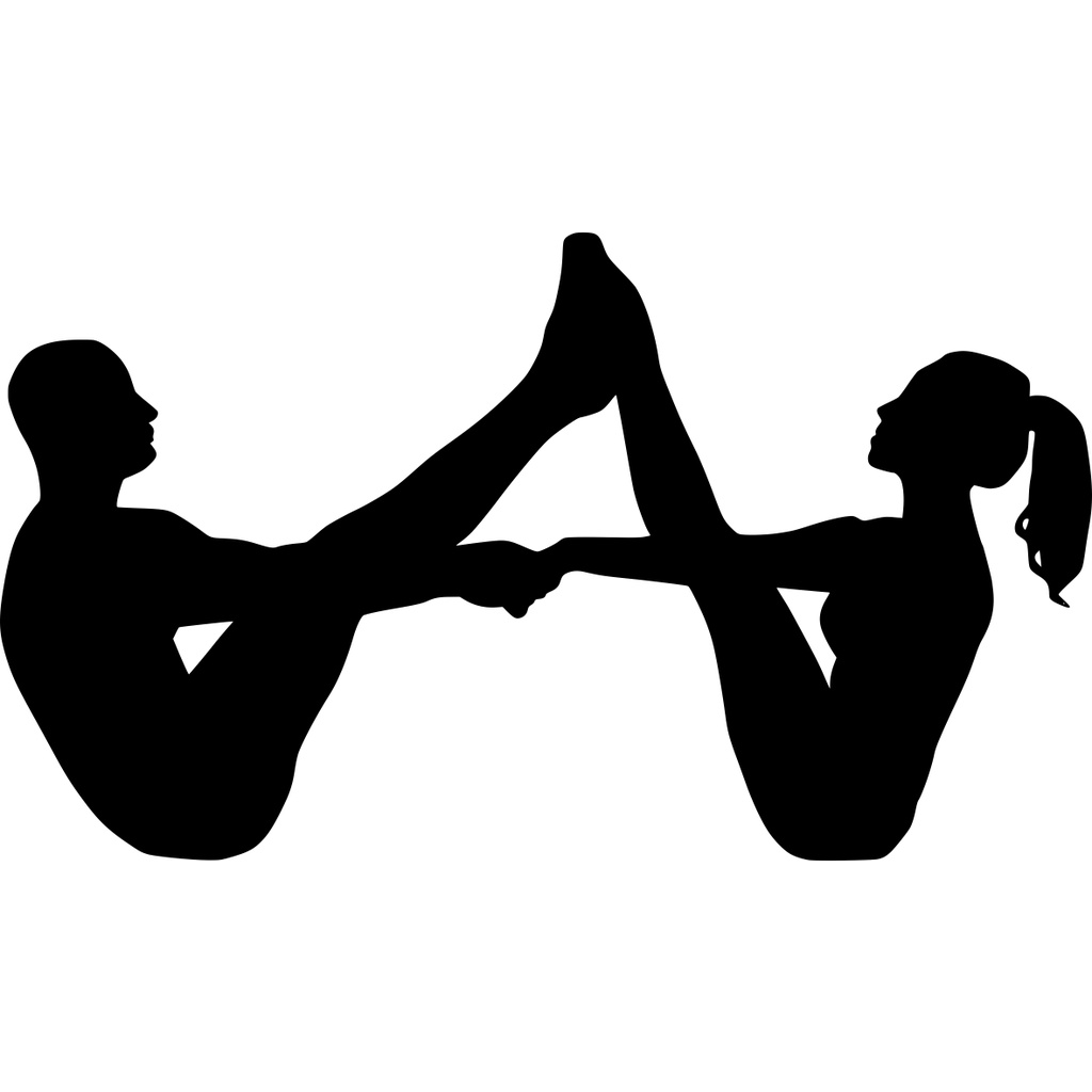 Adesivo de Parede para Yoga Posição em Dupla | Shopee Brasil