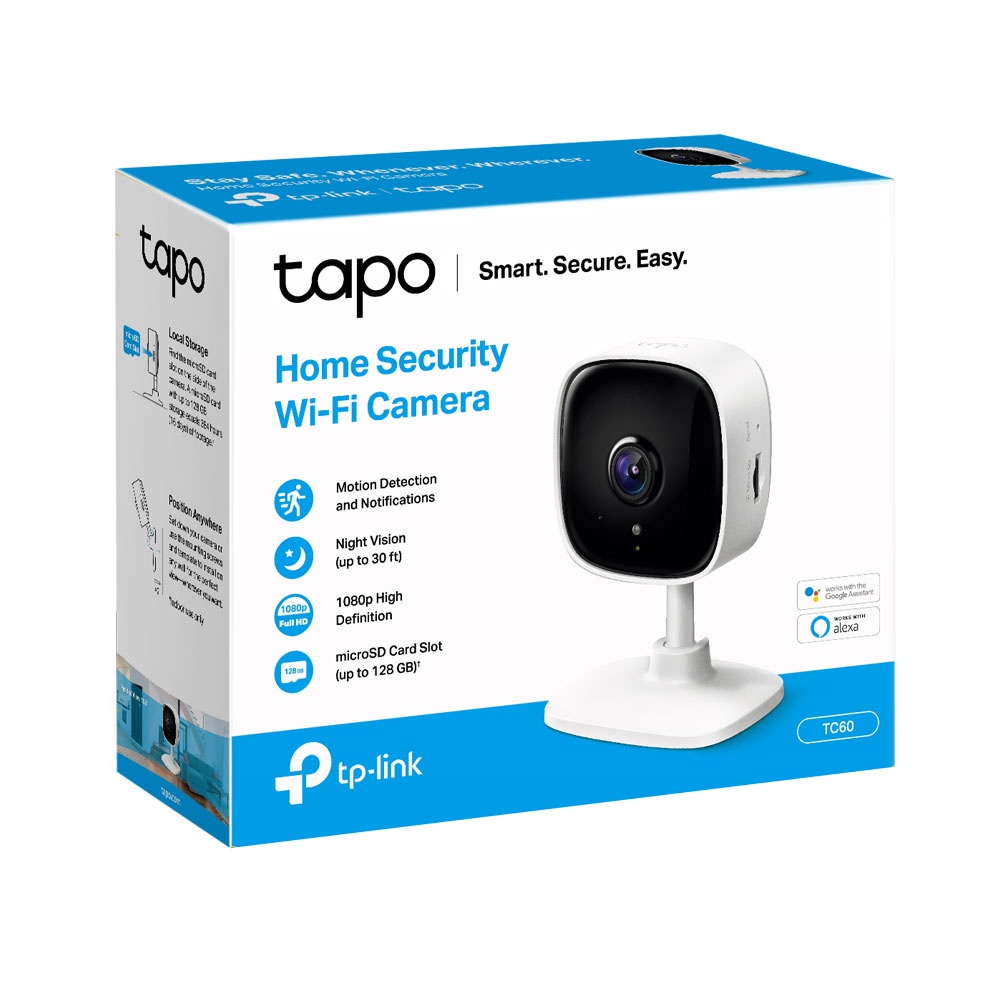 Tapo C200, Câmera de Segurança Wi-Fi Interna 360º 1080p Full HD