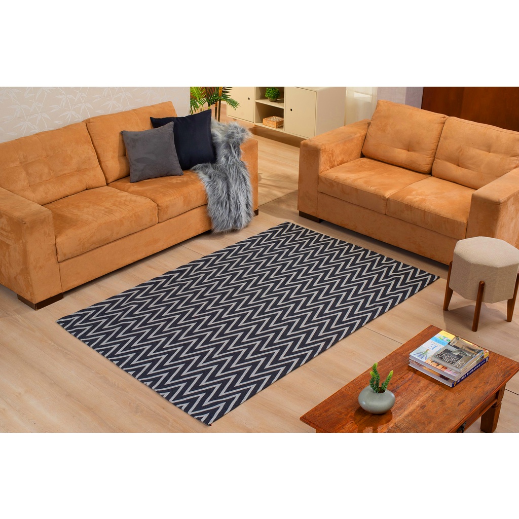 Tapete Sala 1,80 X1,40 Jacquard Rustico 12x S/juros Compre