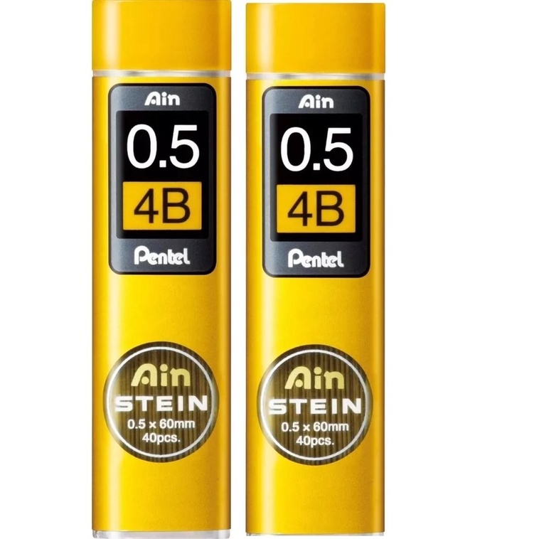 2 Tubos De Grafite Pentel Ain Stein 05 4b