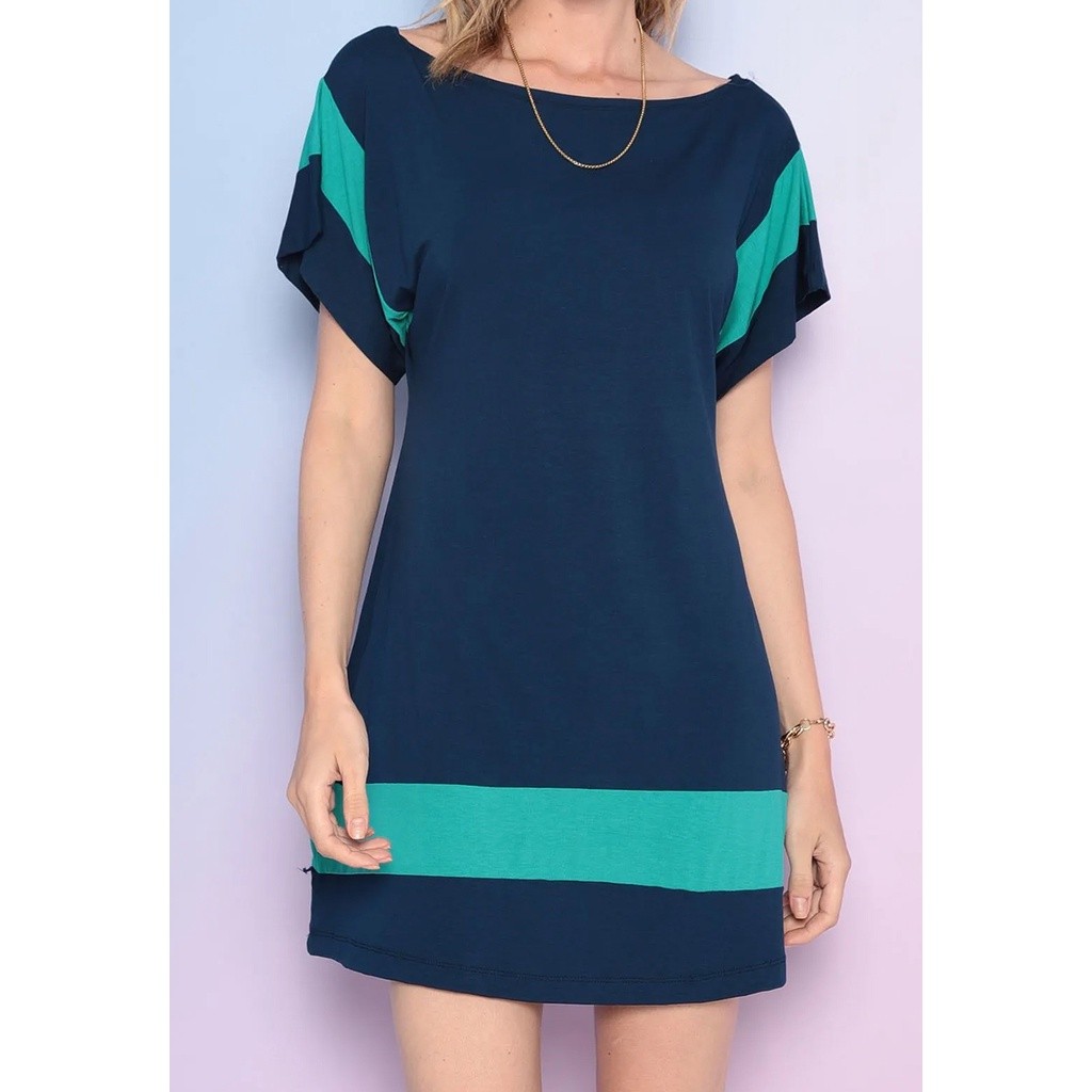 Vestido Maria Paes Marinho e Verde