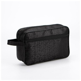 Necessaire Bolsa Porta Chuteira Zíper Duplo Interior Forrado - Preto