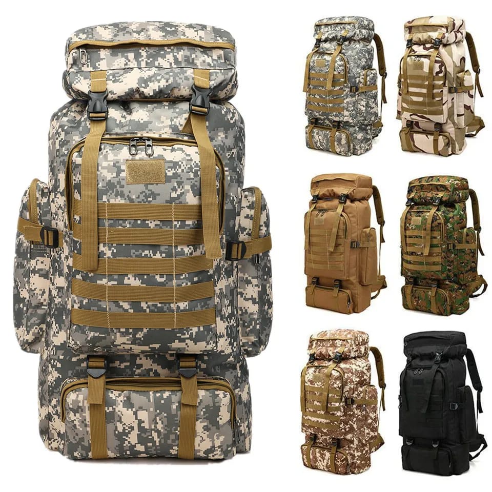 Mochila Grande 80 Litros A Prova Da Água Para Trekking Camping Mochilao