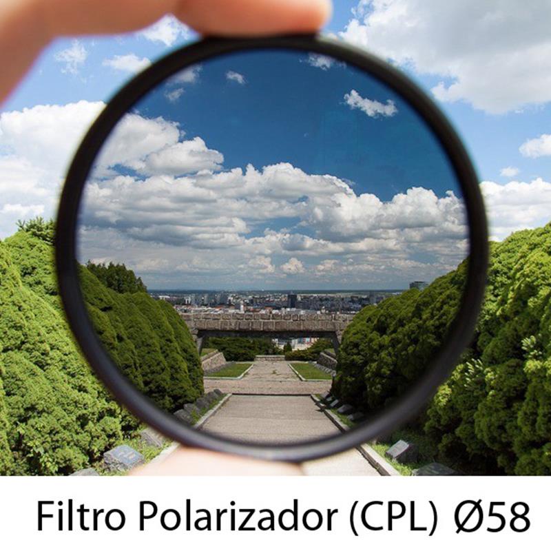 Filtro Cpl 58mm Polarizador P/ Canon 18-55 55-250 70-300 P26