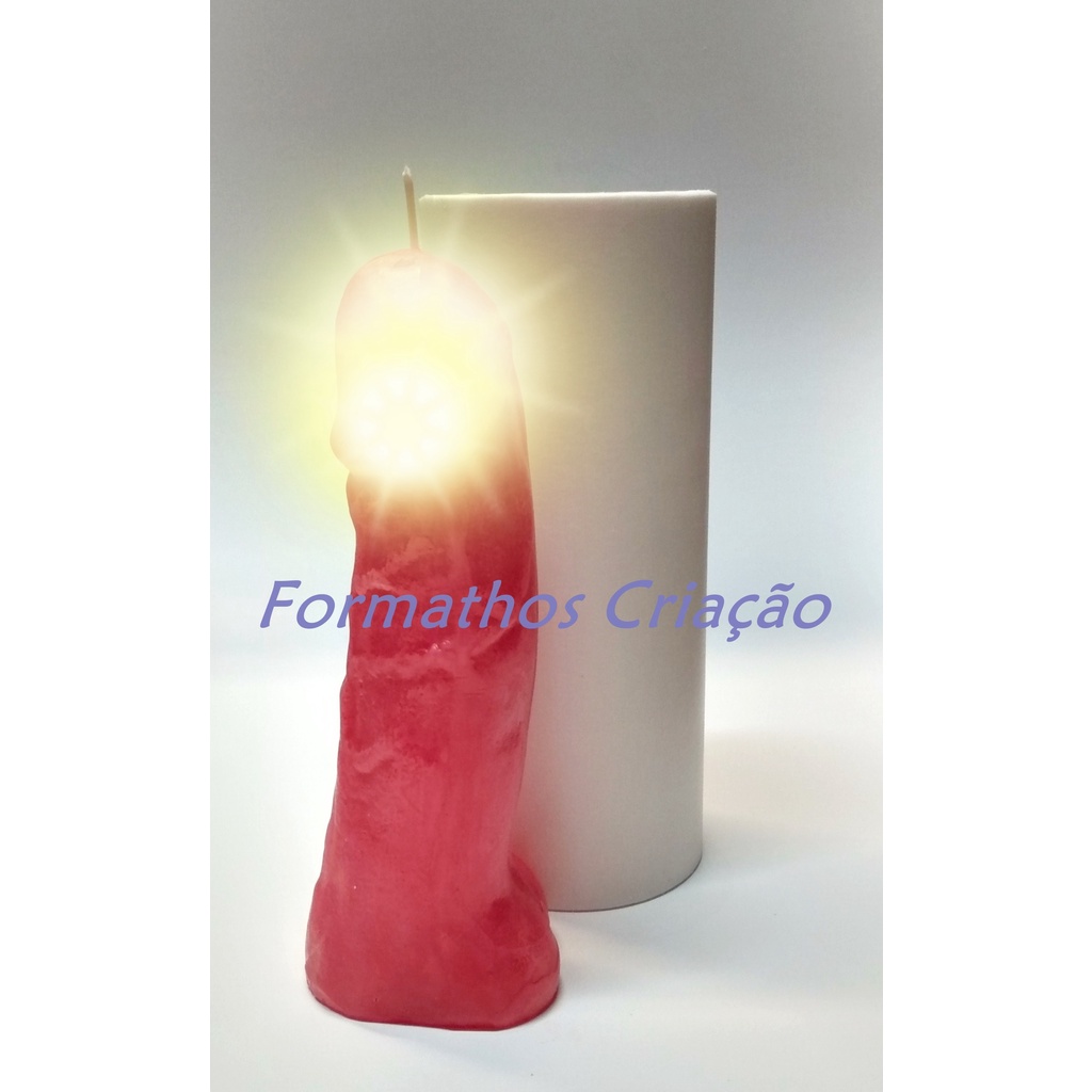 Molde Forma Silicone Pênis 3D - G - Alimentos e Artesanatos
