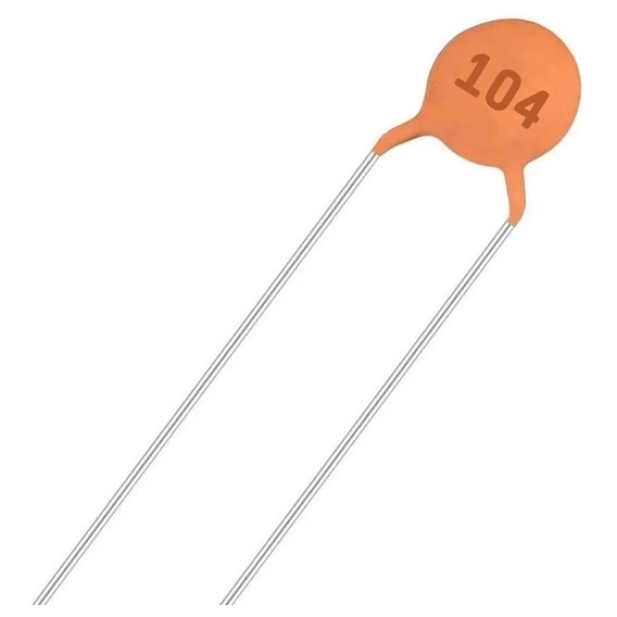 Capacitor Disco Ceramico 100nf X 50v (104) - 100 Peças