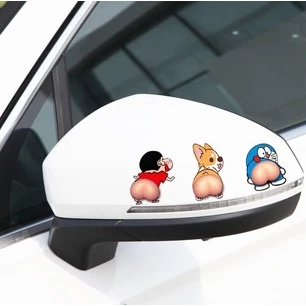 Anticolisão adesivo Bumbum Crayon Pequeno Novo para Carro, Celular 3D Bundas Kit 2 peças ALEATÓRIO