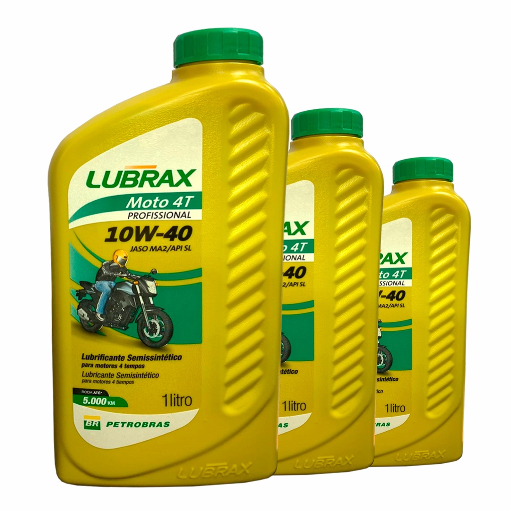 Oleo Lubrax Semi Sintético 10w40 4 Tempos 3 Litros | Shopee Brasil