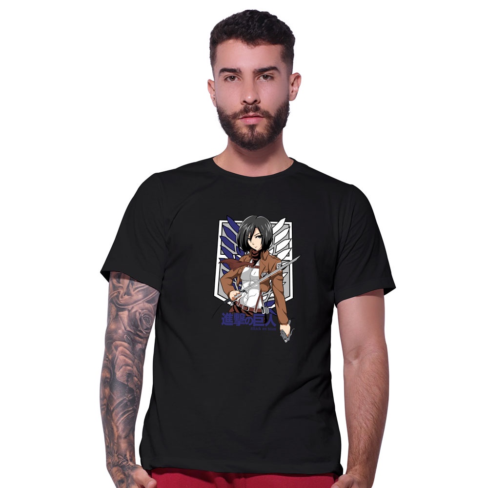 Camisetas anime estampa Attack on Titan - Camisetas anime 30.1