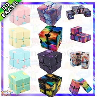 Compra online de Brinquedo do cubo do infinito da inquietação, brinquedos  dos dispositivos do cubo do infinito do metal da liga de alumínio para  adultos, cubo mágico para o alívio da ansiedade