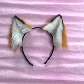 Linda tiara de renda com orelhas de gato para festa à fantasia (Preta)