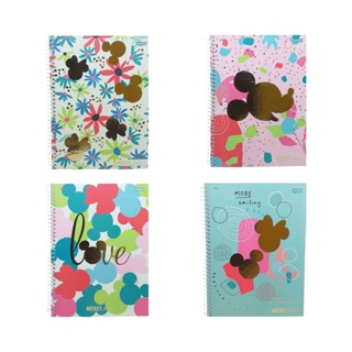 Caderno Universitário Mickey Arts Capa Dura Espiral 1 Mat 80Fls Silhueta Mickey Jandaia