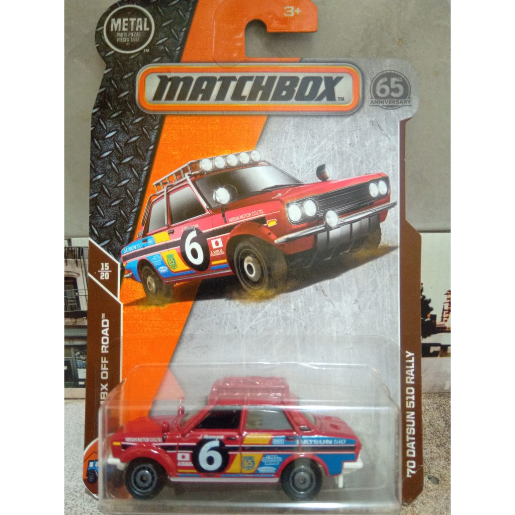 Matchbox '70 datsun 510 Rally | Shopee Brasil
