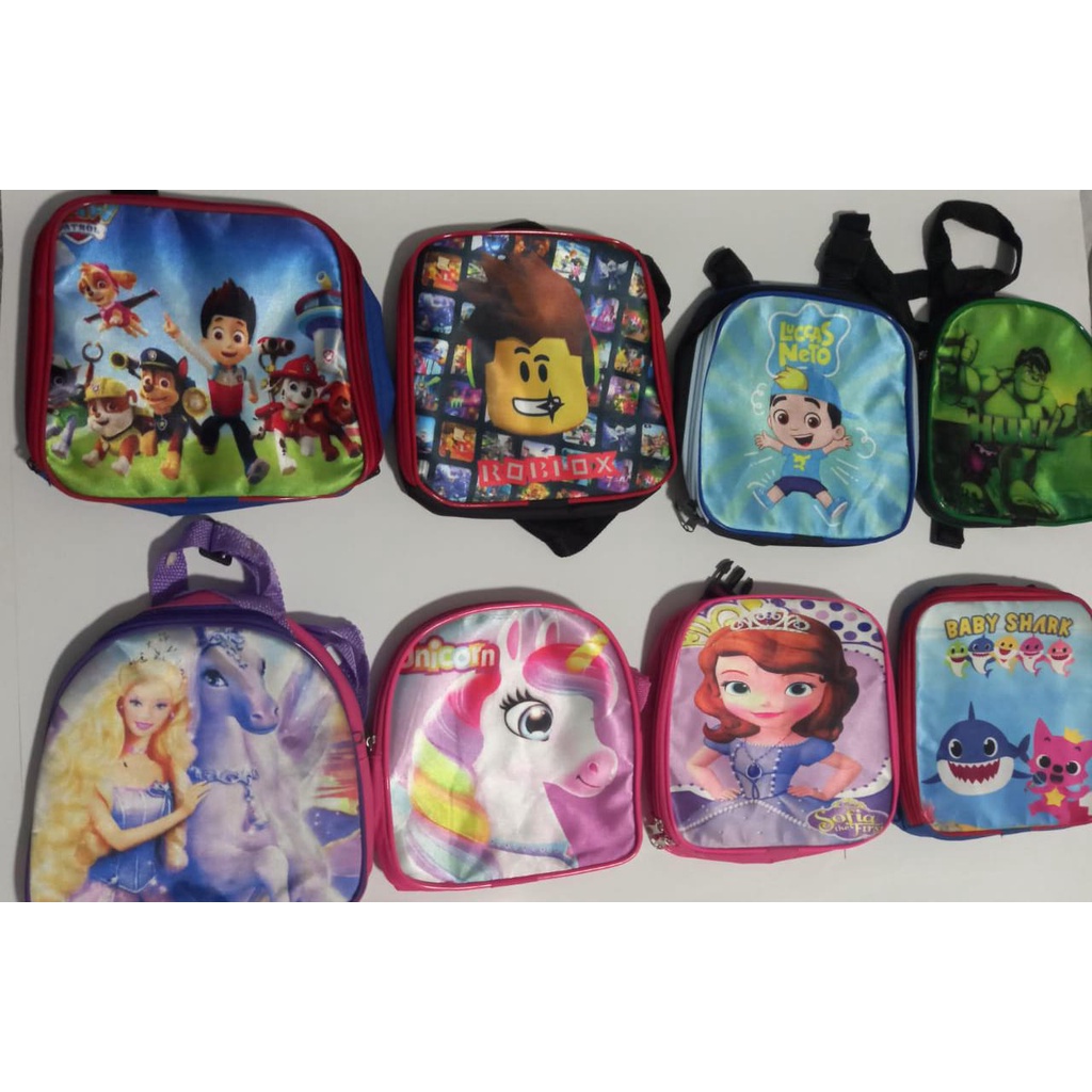 Bolsa térmica Infantil Bebê Lancheira Escolar Criança Kids