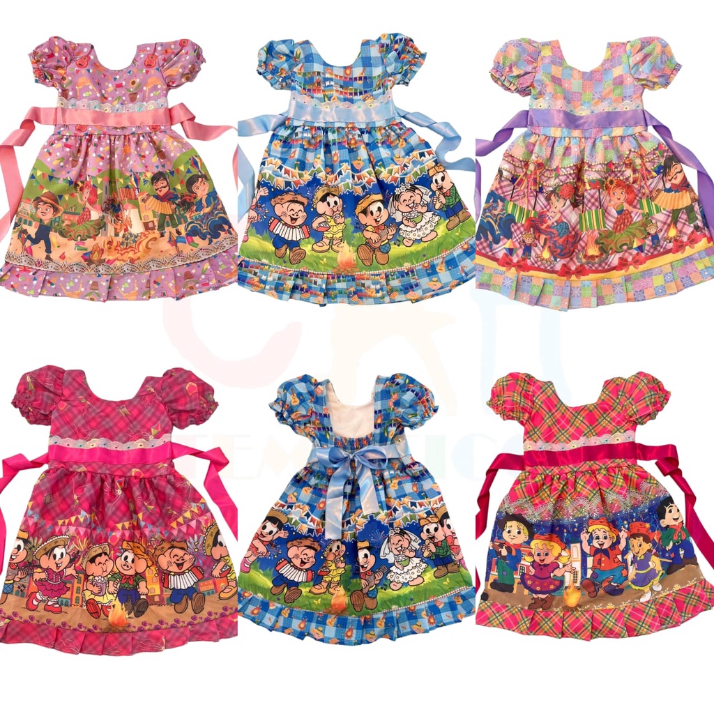 Vestido de Festa Junina Super Promoção Junino Ótima Qualidade
