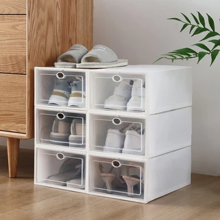 1 Caixa /Organizador Para Tênis Sapatos Tampa Flip Multiuso