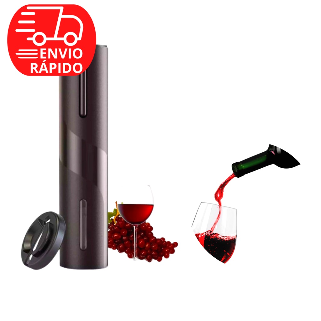 Abridor De Vinho Premium Saca Rolhas Elétrico Automático