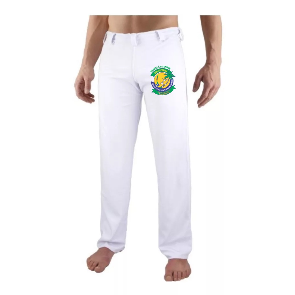 Calça De Capoeira Top Para Treino Helanca Lisa ou Personalizada