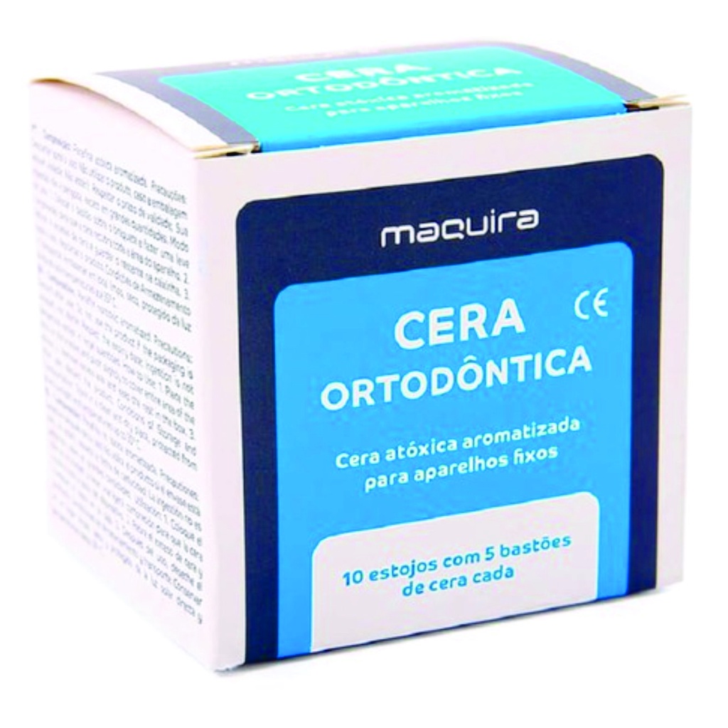 Cera Ortodôntica Branca 10 estojos - Maquira - Dental Master