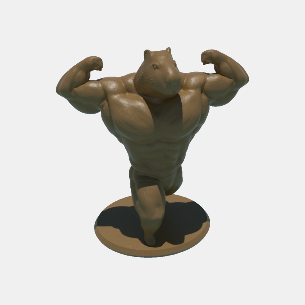 Capivara Bodybuilder - Escultura