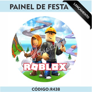 Painel de Festa Roblox #02 - 150x100