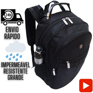 Mochila Impermeável Escolar Resistente Espaçosa Masculino e Feminino