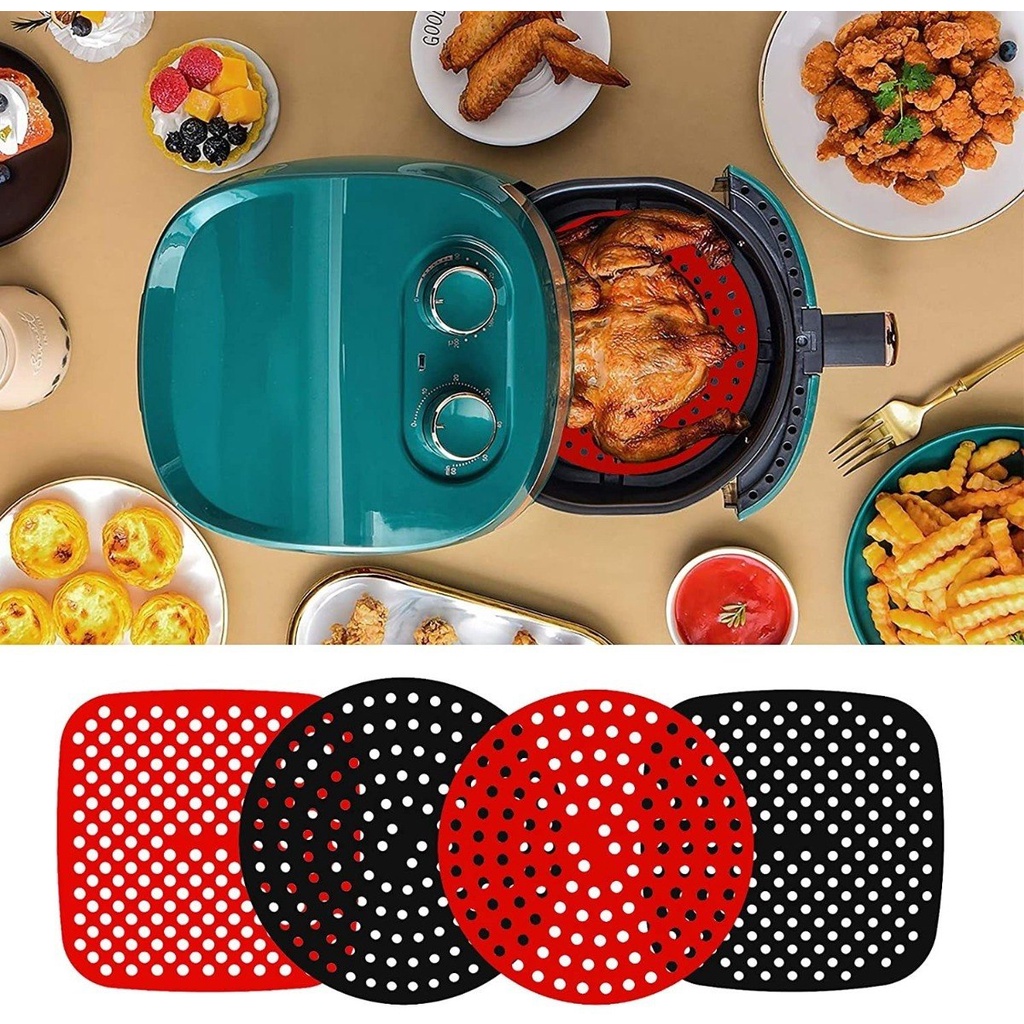 Tapete Silicone Redondo ou Quadrado Air Fryer Fritadeira Shopee Brasil