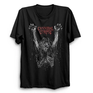Camiseta Cannibal Corpse Unissex Preta Camisa Preta de Algodão Cannibal Corpse
