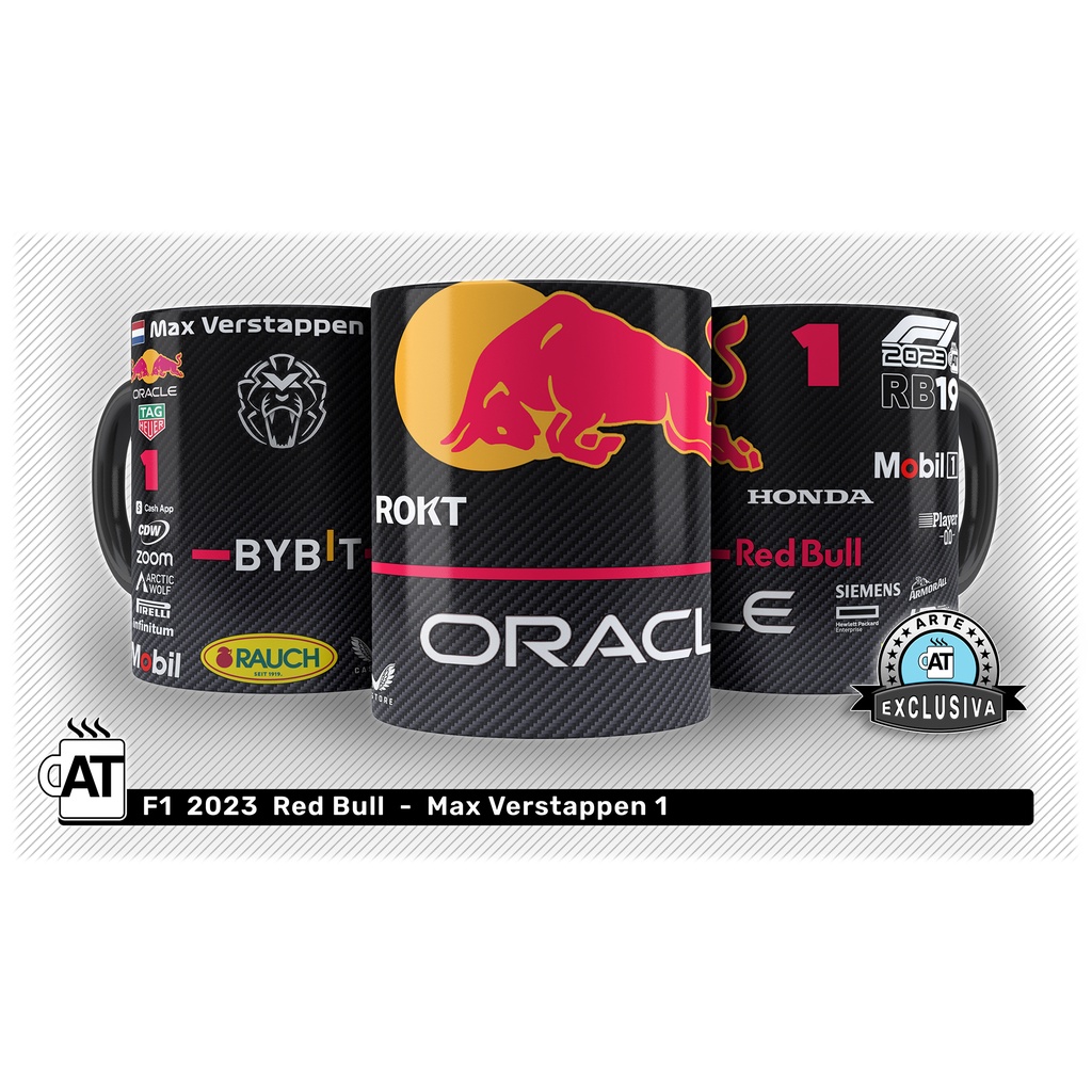 [AT] Caneca Personalizada Fórmula 1 2023 - Red Bull RB19