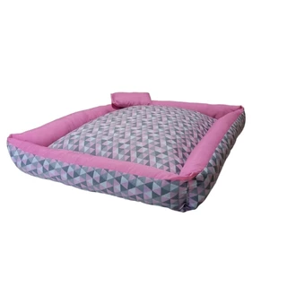 Cama Pet Brutos Cachorro Porte Grande 1,00M x 82CM Lavável Fundo Impermeável Anti-Friagem Animais Até 40KG