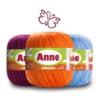 Linha Fio Anne 250m Circulo - Crochê/Tricô/Bordado em Oferta na Shopee
