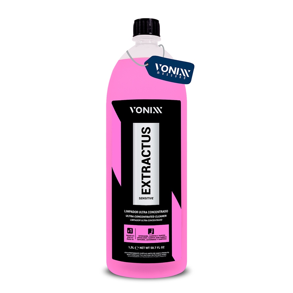 Extractus Sensitive Vonixx 1,5l - Limpador Ultra Concentrado