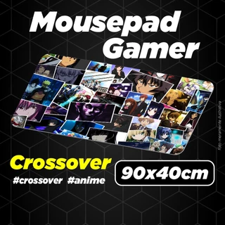 Mouse Pad Gamer Personalizado - Crossover - Anime - 90x40cm