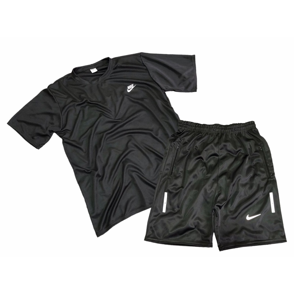 Conjunto Nike Masculino Camisa e Bermuda Preto e Branco