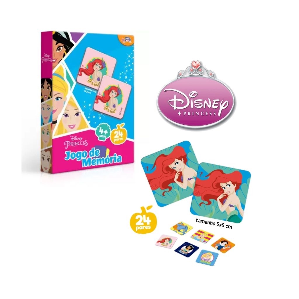Jogo de Memória Princesa Disney - Xalingo - superlegalbrinquedos