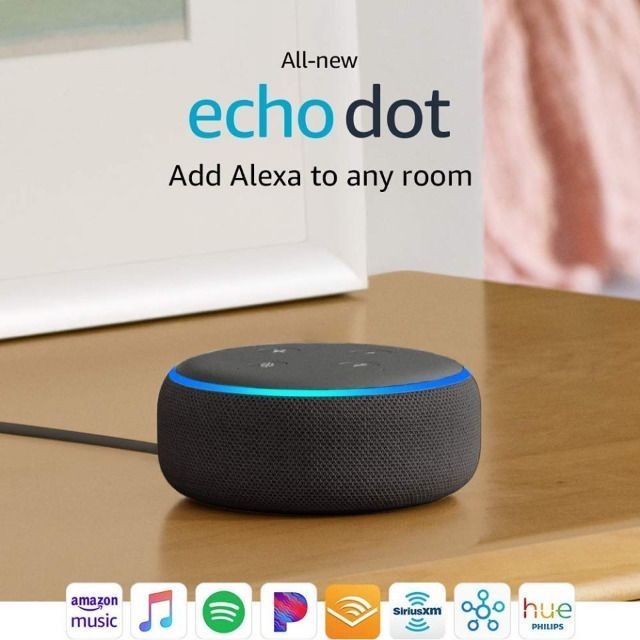 Alexa Eco Echo Dot Amazon Smart Speaker Alexa 3 Geração Original Lacrado Global Alexa Eco Echo