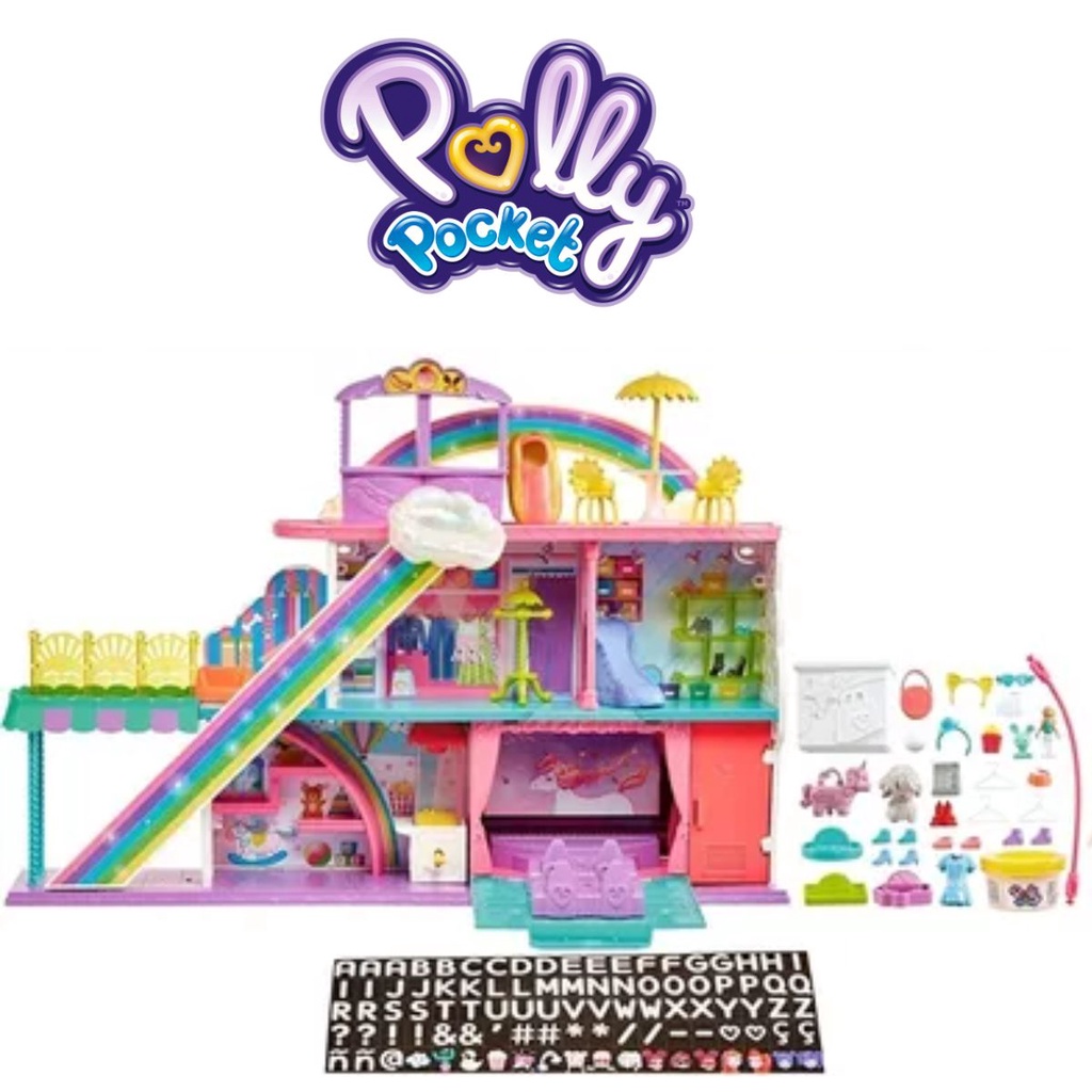 Polly Pocket Playset Shopping Doces Surpresas Mattel - Papelaria Arco Iris