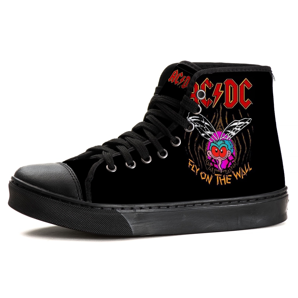 Tenis Cano Alto AC/DC Banda | Shopee Brasil