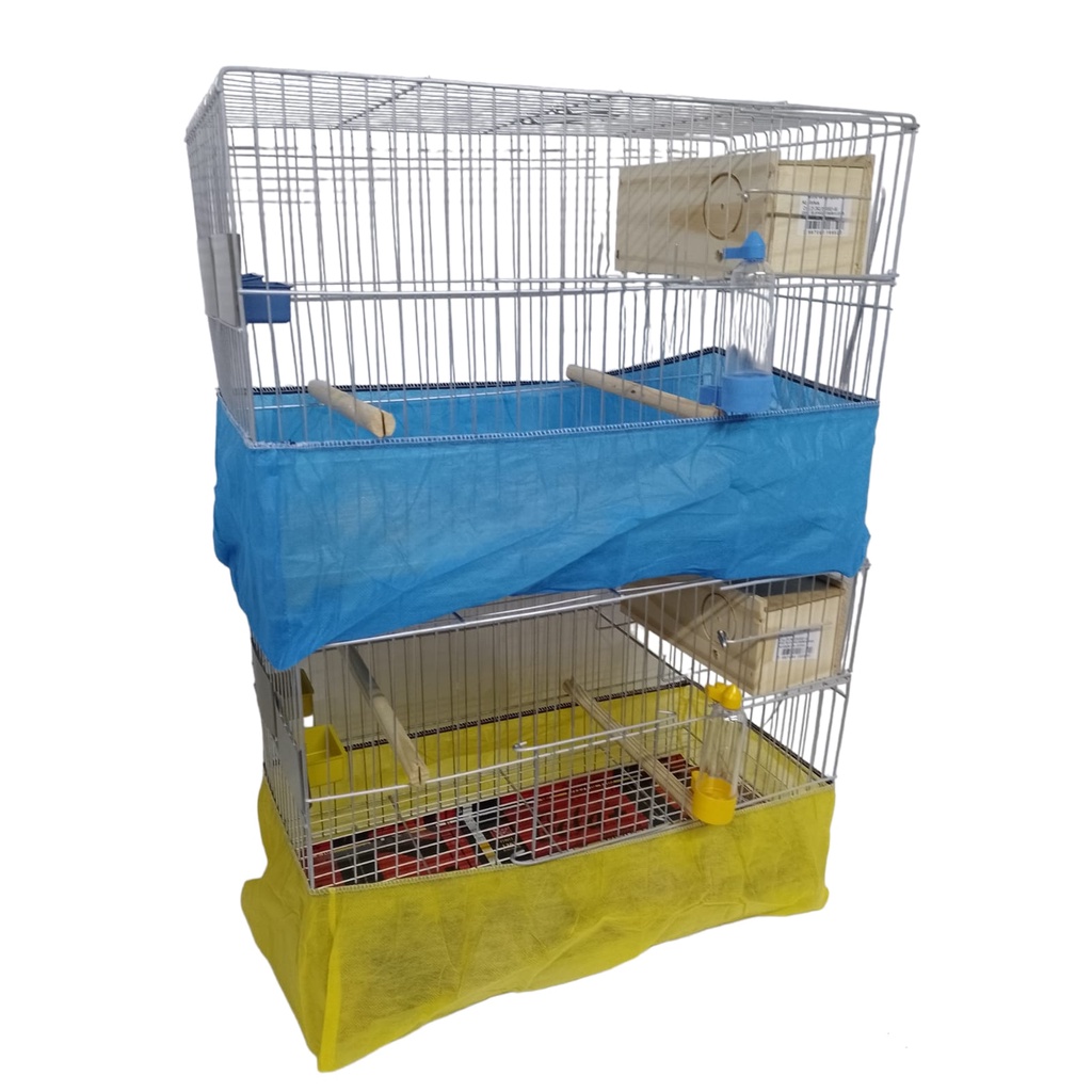 KIT 2 CRIADEIRAS GRANDES COMPLETA PARA AVES PERIQUITO