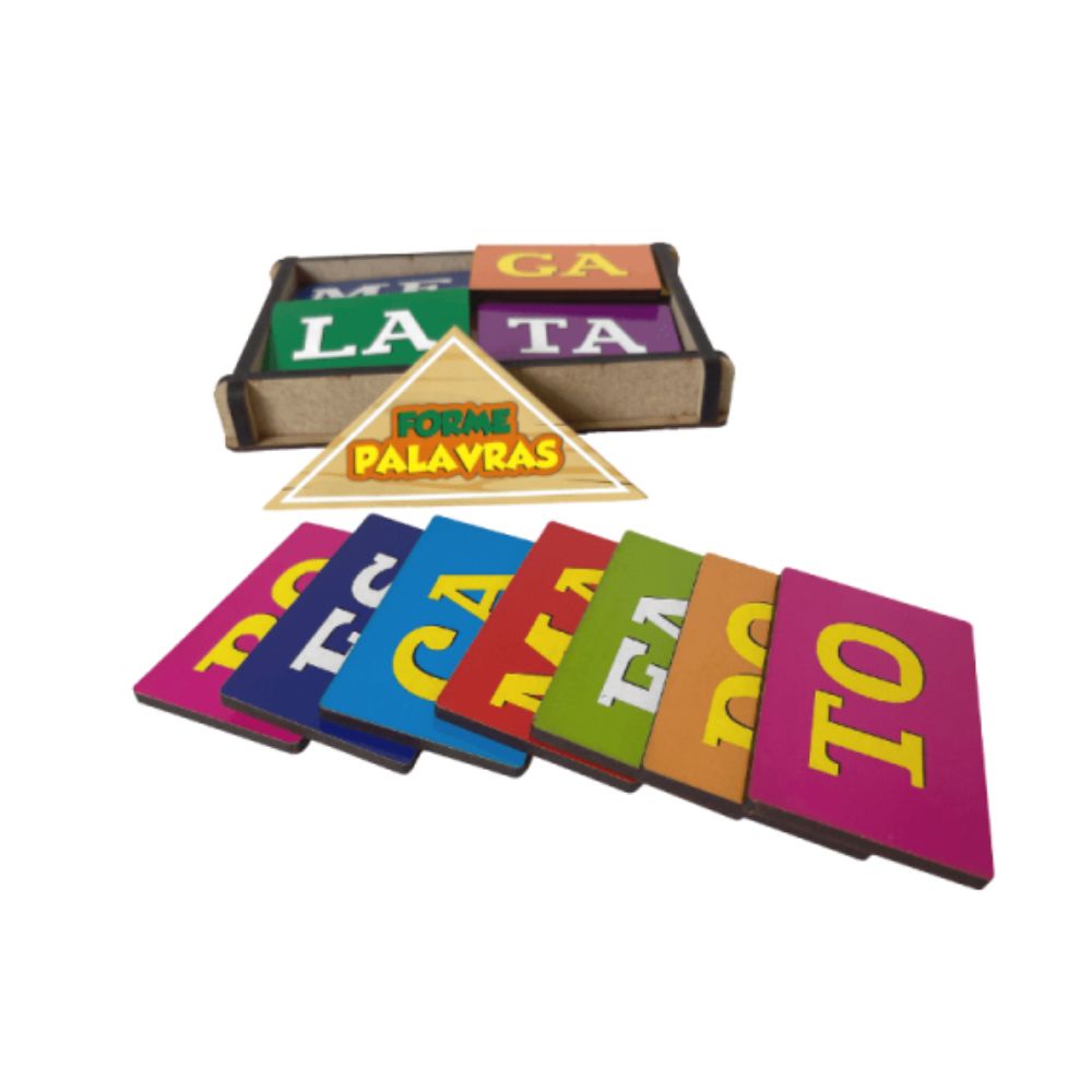 Brinquedos Educativos Jogos Pedagógicos Forme Palavras 7 anos Infantil ...