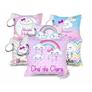 KIT 60 Lembrancinhas Nuvenzinha-Chuva de Amor para Maternida-Chá de Bebê