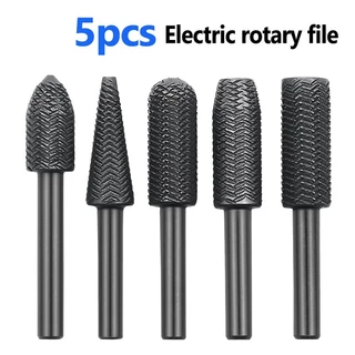 Lima De Aço Rotativa Especial Em Forma De Relevo De 5pcs Elétrica De Cabeça De Retificação metal Macio Escareador De Rebarbas