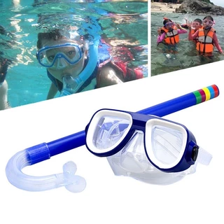 Kit de Mergulho Infantil Snorkel e Óculos Piscina Banho de Praia em Oferta na Shopee