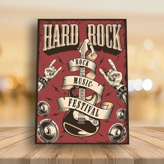Placa Decorativa em MDF Hard Rock | Shopee Brasil