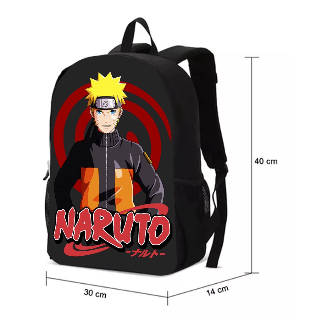 Mochila Bolsa Escolar Unissex Naruto Akatsuki Sasuke Personagens Anime Top  Lançamento Promoção - Escorrega o Preço