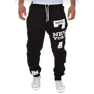 Calça Masculino Jogger Moletom academia esporte New York