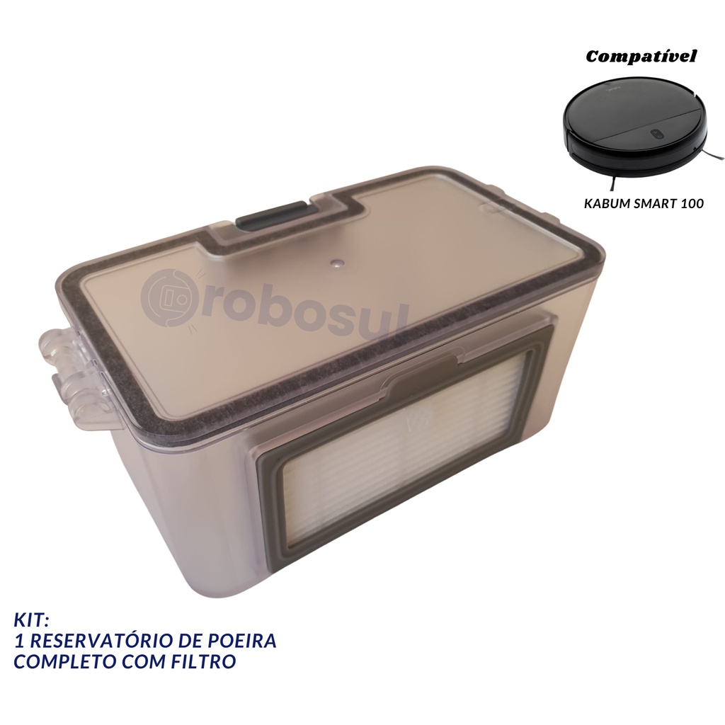Reservatório Caixa De Poeira Robô Aspirador Kabum Smart 100