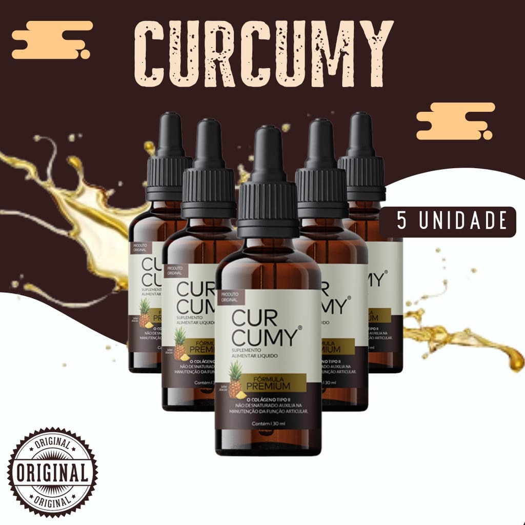 Kit 05x curcumy Curcumy Extrato de Cúrcuma 30ml cada